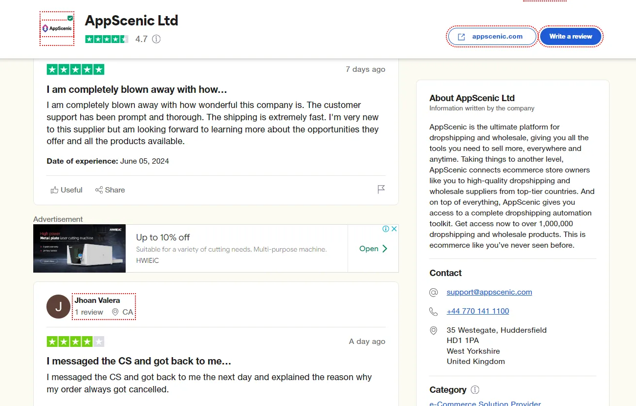 Customer reviews & Ratings - AppScenic 
